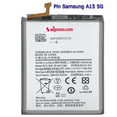 Thay pin Samsung A15